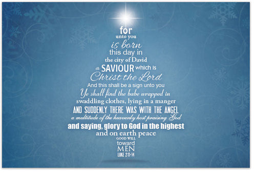 A Christmas Blessing (Postcard, KJV)