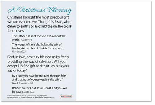 A Christmas Blessing (Postcard, NKJV)