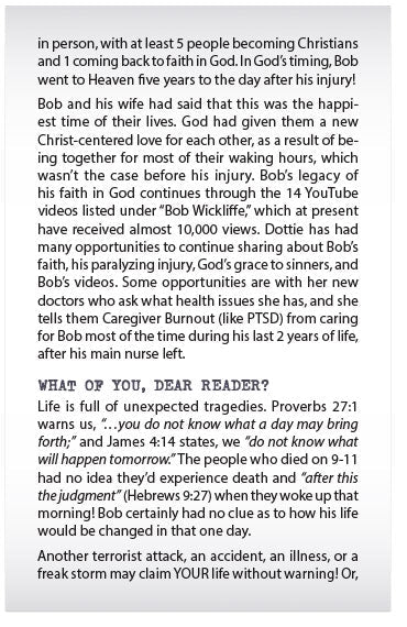 Are You "Ready For Anything?" (The Testimony of the Late 
Bob Wickliffe)