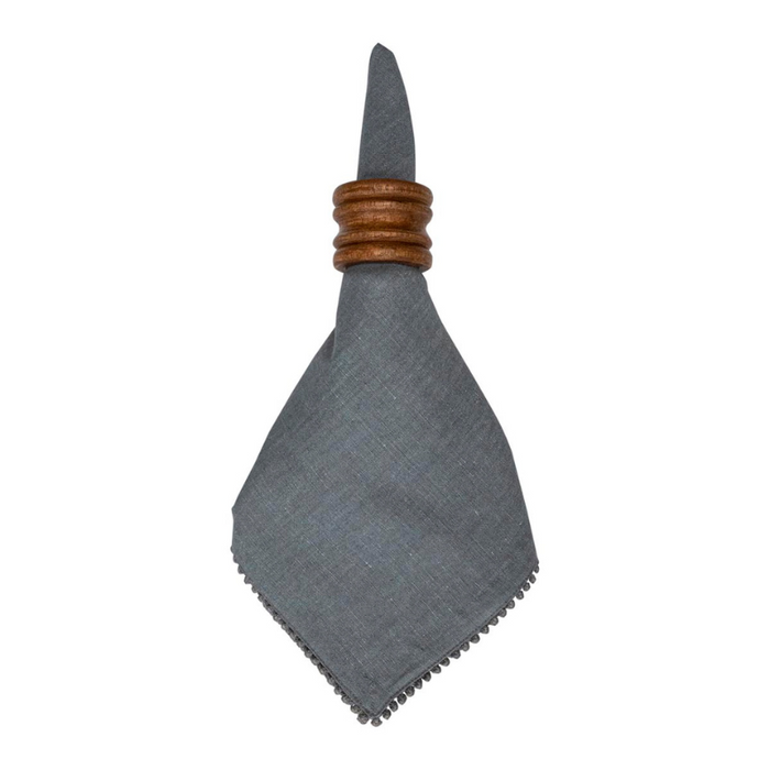 Berry Trim Flint Napkin Set - Becket Hitch