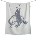 Bucking Bronco Chenille Jacquard Throw