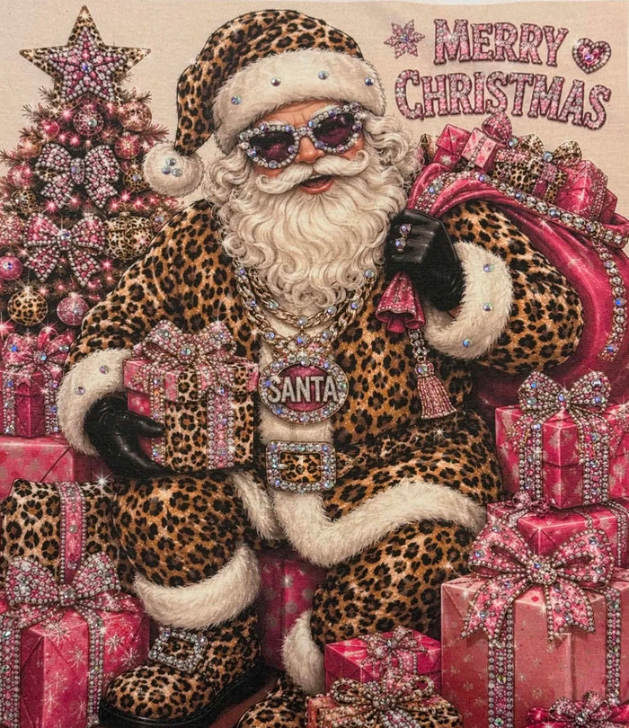 Cheetah Santa …..Tee or Sweatshirt - J Coons - PREORDER CLOSES OCT 14th
