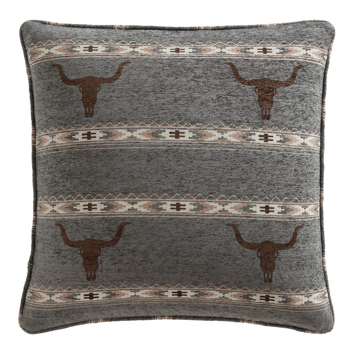 Chisholm Longhorn Chenille Jacquard Euro Sham