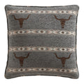 Chisholm Longhorn Chenille Jacquard Euro Sham