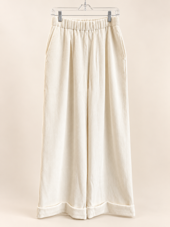 Cloud 9 Ribbed Wide - Leg Pants