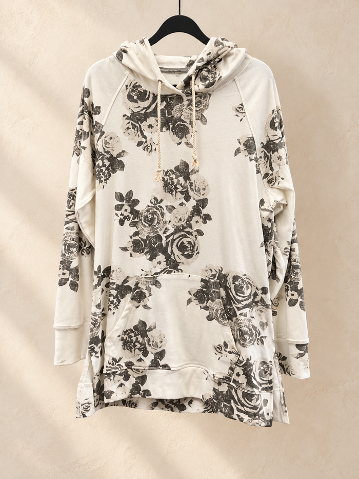 Cream Rosie Posie Hoodie - Ampersand Avenue