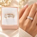 Crystal Cascade Baguette Band - Diamonique
