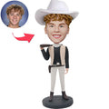 Custom Male Cool Cowboy Hunting Bobblehead