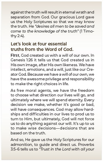 Embracing the Truth