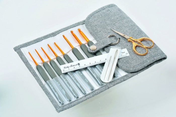 ETIMO Crochet Hooks with Cushion Grip Set | Tulip