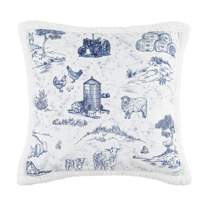 Farm Life Campfire Sherpa Throw