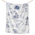 Farm Life Campfire Sherpa Throw Blue / Throw