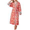 Gingerbread Party Satin Robe - Becket Hitch