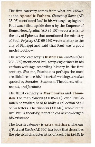 Historical Evidence for the Apostle Paul
