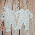 LITTLE ME FUZZY BEARS 2PK COVERALLS LLN14830N