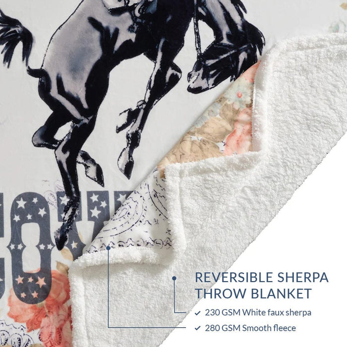 Rodeo Revival Campfire Sherpa Throw