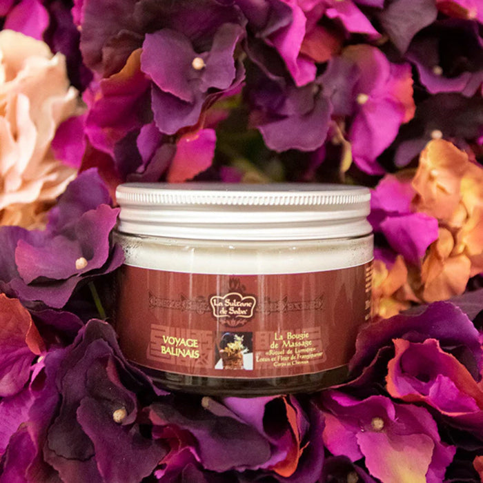 Massage Candle Lotus Frangipani Flower La Sultane De Saba