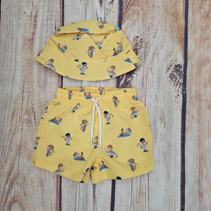 MAYORAL SWIM SHORT W/BUCKET HAT SET 1647