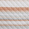 Mystic Stripe Cotton Gauze Swatch Coral Swatch