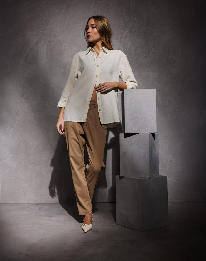 pantalon chino coco mocha PULLIN en coton