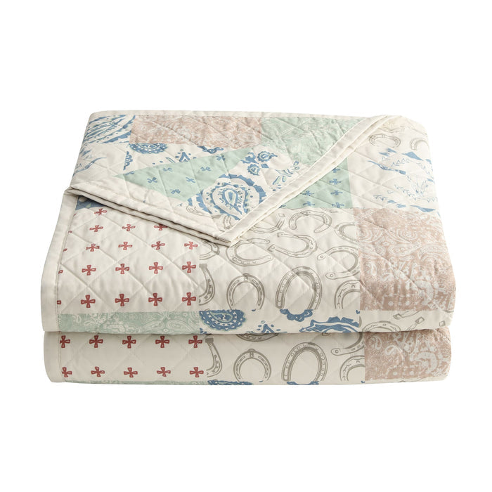 Patchwork Paisley Reversible Quilt Set