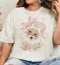 Pink Bow Santa …..Tee or Sweatshirt - J Coons - PREORDER CLOSES OCT 14th