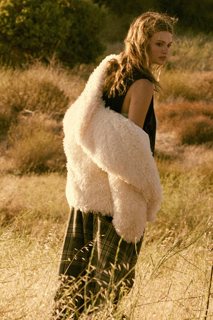 Plush Life Faux Fur Shawl-Collar Jacket - ShopPromesa