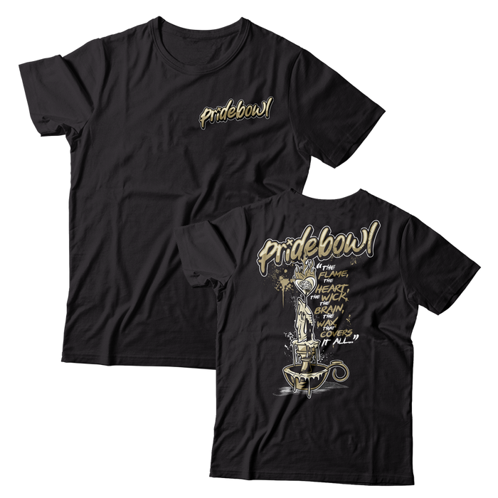 PRIDEBOWL - "Drippings" (Black) (T-Shirt)