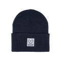 Ribbed Beanie - Heather Navy