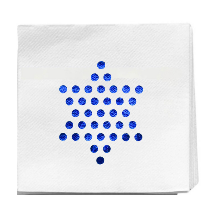 Star of David Cocktail Napkins - Becket Hitch
