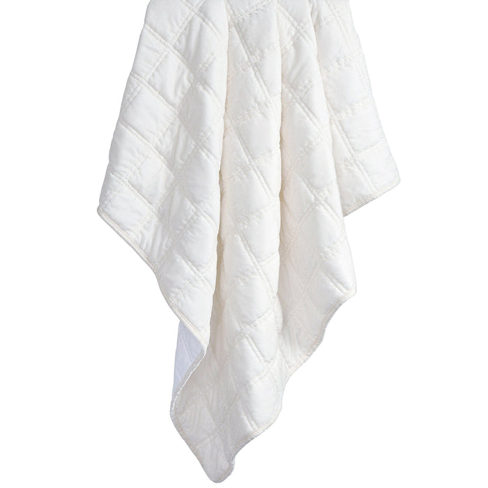 Stella Faux Silk Velvet Double Box Stitch Throw Throw
