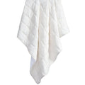Stella Faux Silk Velvet Double Box Stitch Throw Throw