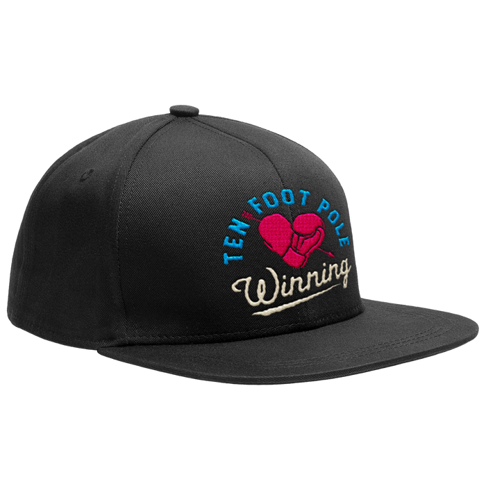 TEN FOOT POLE - "Winning Heart" (Black) (Snapback Cap)
