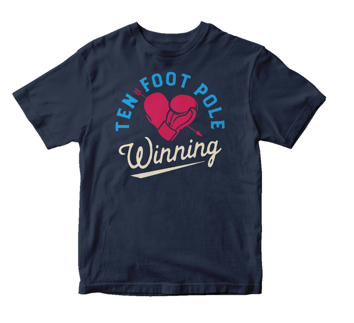 TEN FOOT POLE - "Winning Heart" (Navy) (Youth T-Shirt)