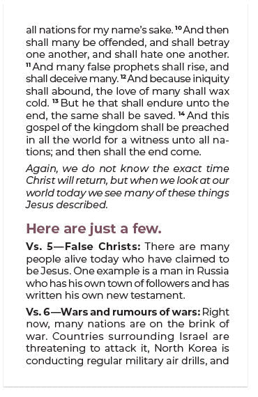 The End Times (KJV)