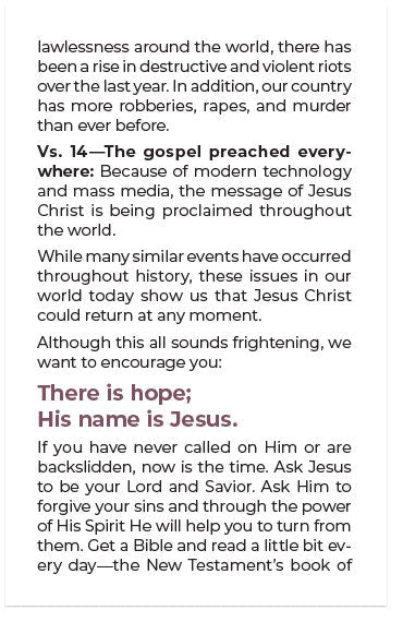 The End Times (KJV)