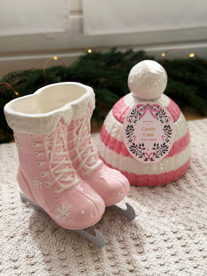 Winter Waltz Ceramic Double Wick Candle